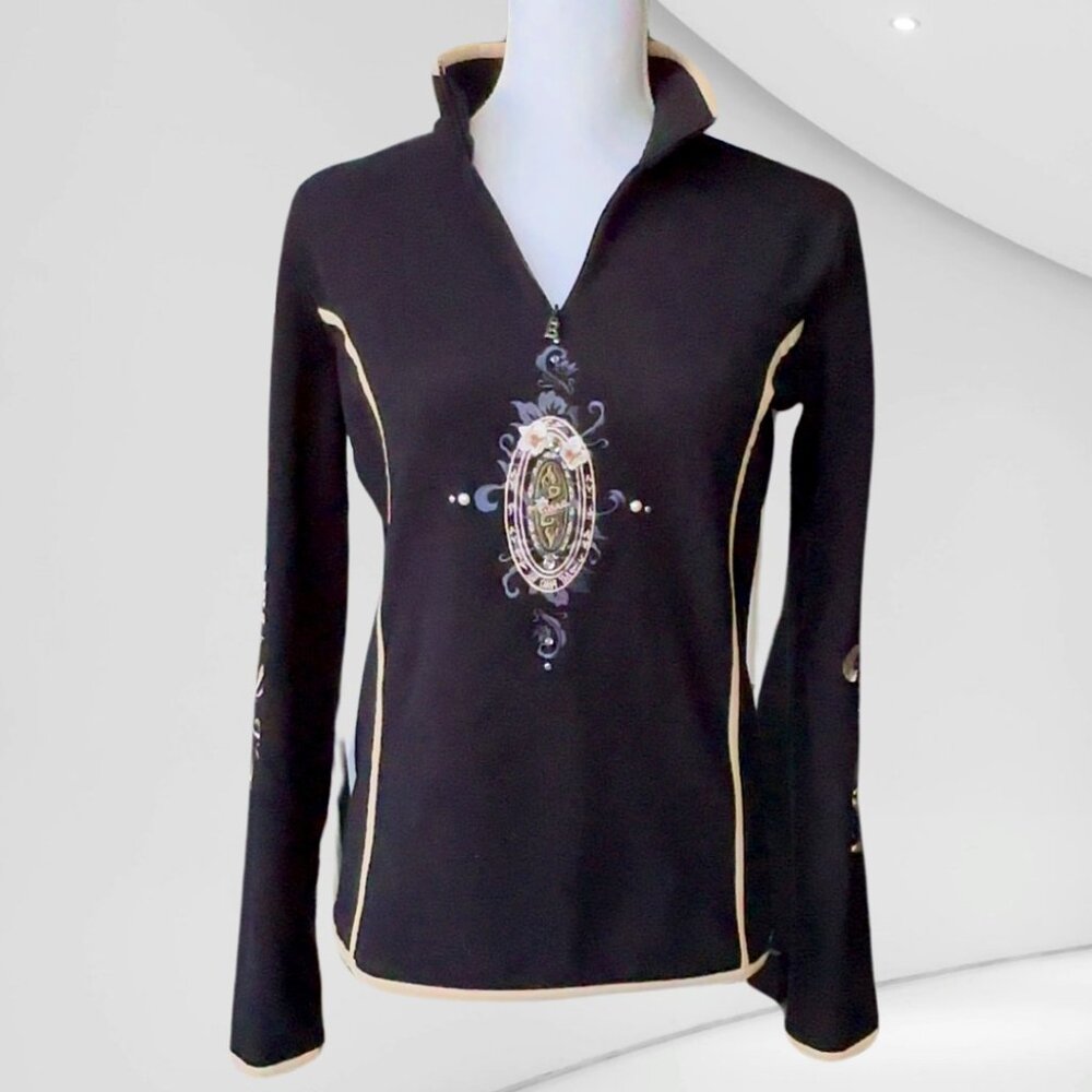 BOGNER VNTG  Tiare Ia Ora Na Fleece, Zip, Embroidered US-S